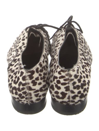 Saint Laurent Ponyhair Animal Print Oxfords