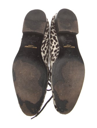 Saint Laurent Ponyhair Animal Print Oxfords