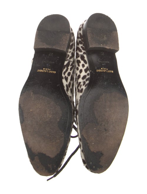 Saint Laurent Ponyhair Animal Print Oxfords