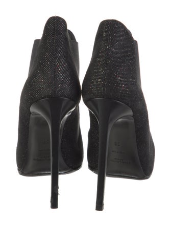 Saint Laurent Suede Glitter Accents Chelsea Boots