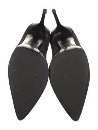 Saint Laurent Suede Glitter Accents Chelsea Boots