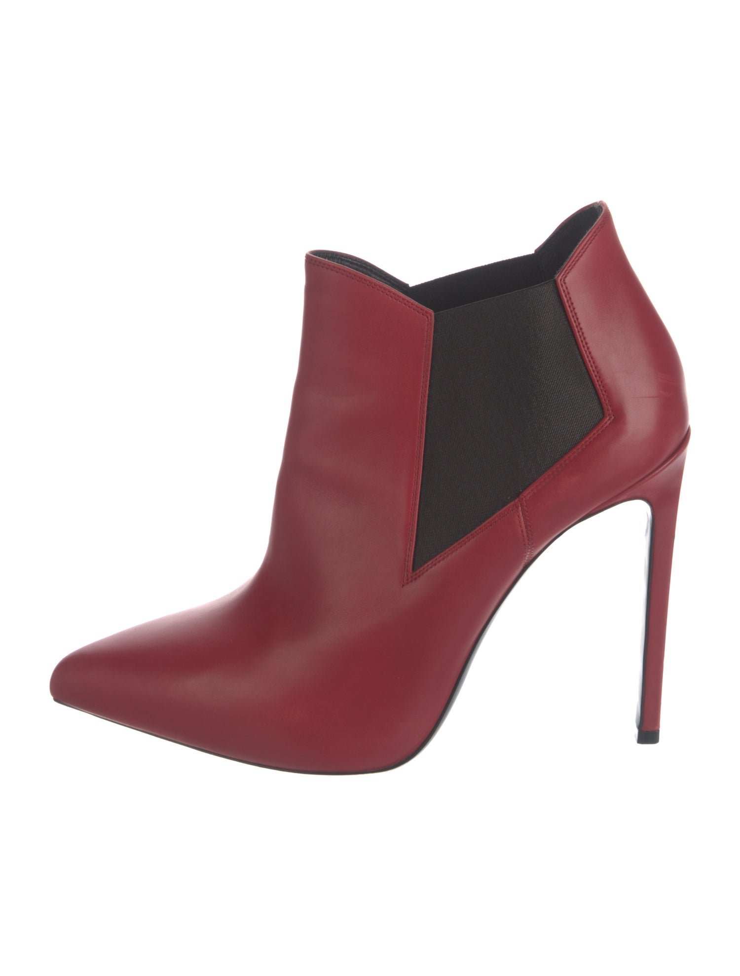 Saint Laurent Leather Colorblock Pattern Chelsea Boots