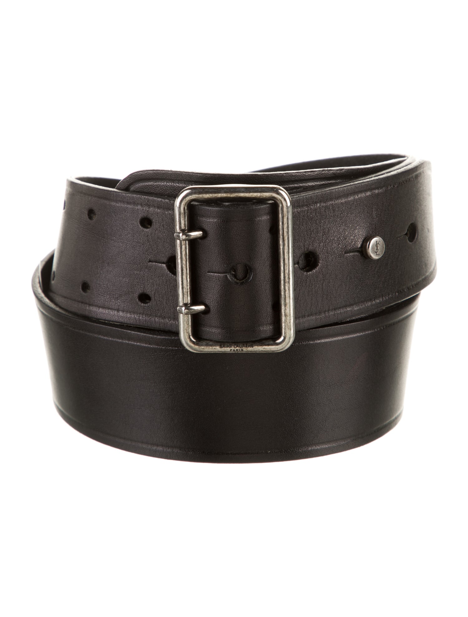 Saint Laurent Skinny Leather Belt