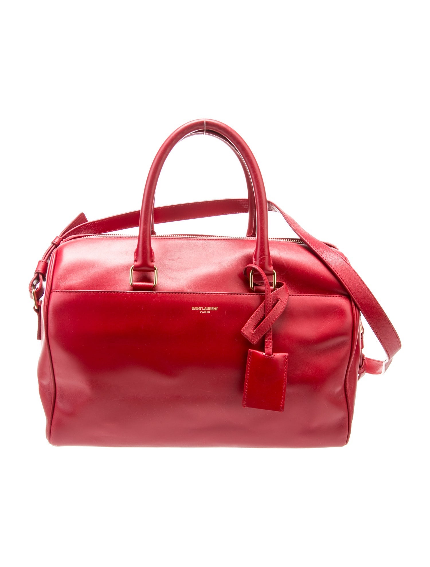 Saint Laurent Leather Weekender Bag