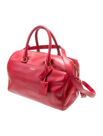 Saint Laurent Leather Weekender Bag