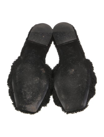 Saint Laurent Shearling Slides