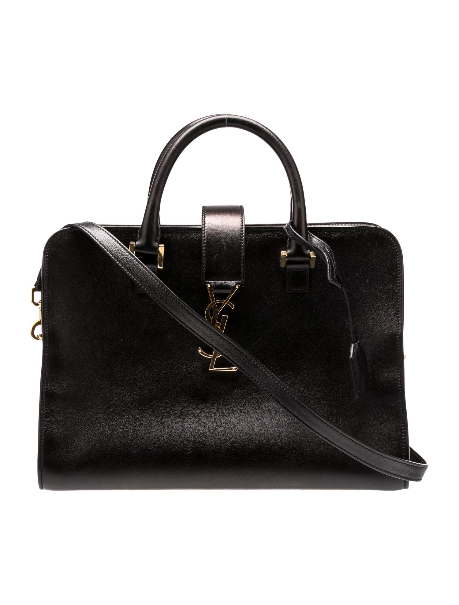 Saint Laurent Leather Monogram Cabas Small