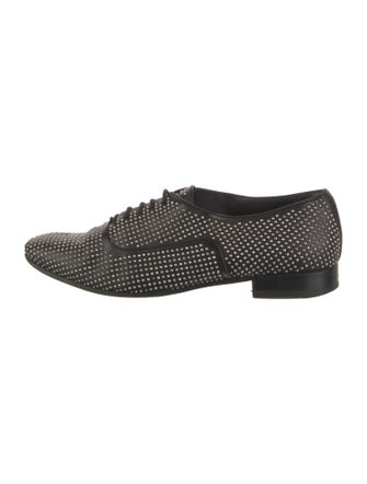 Saint Laurent Leather Printed Oxfords