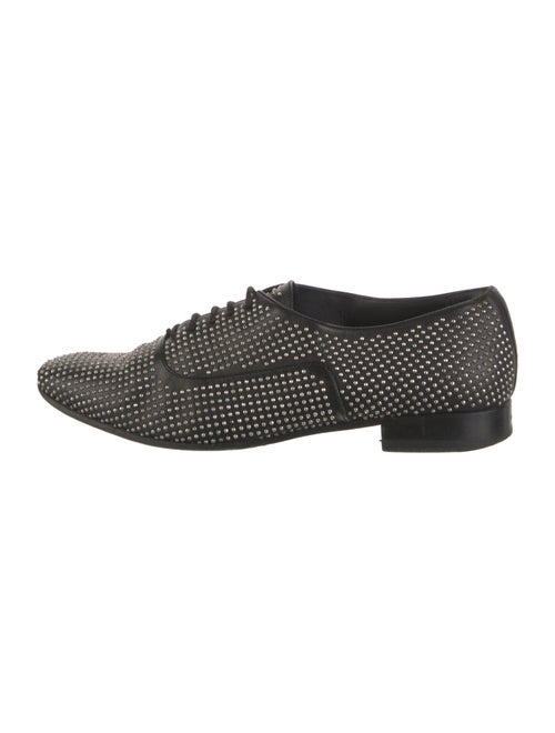 Saint Laurent Leather Printed Oxfords