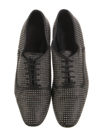 Saint Laurent Leather Printed Oxfords