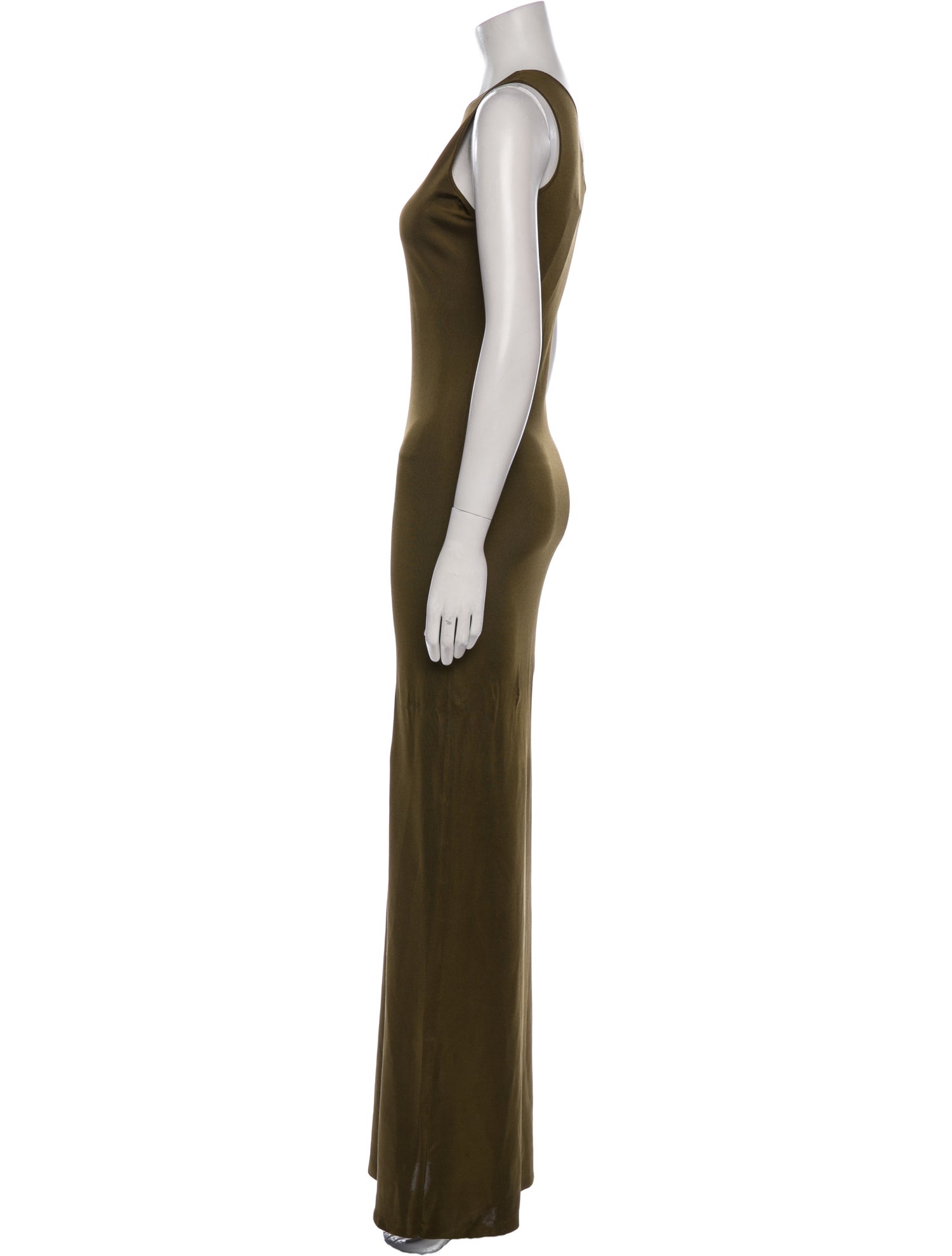 Saint Laurent One-Shoulder Long Dress