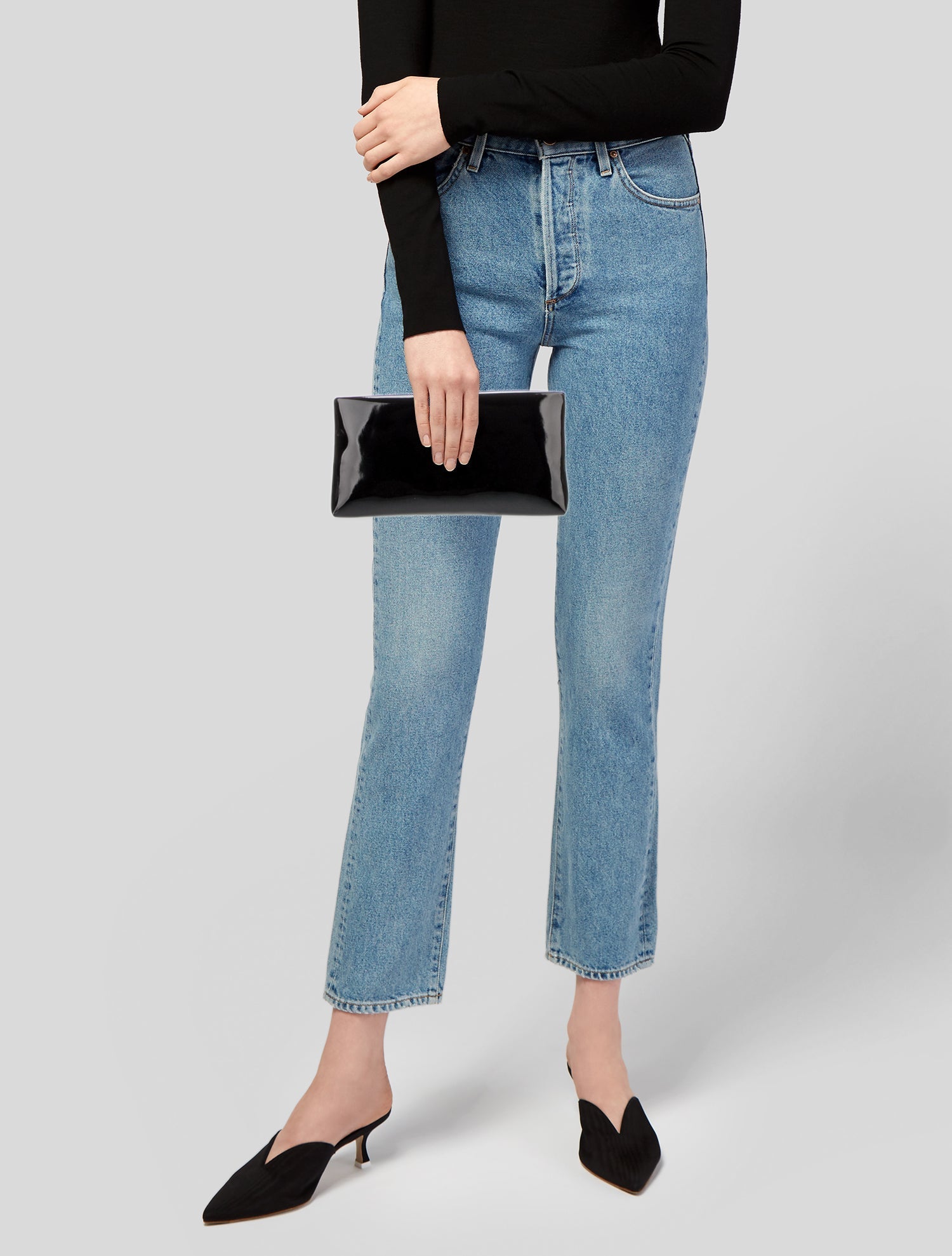 Saint Laurent Patent Leather Clutch 2024