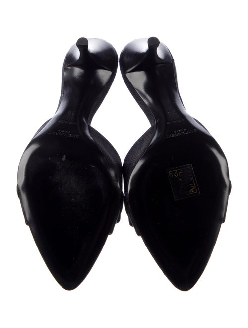 Saint Laurent Canvas Chain-Link Accents Slides