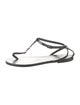 Saint Laurent Patent Leather T-Strap Sandals