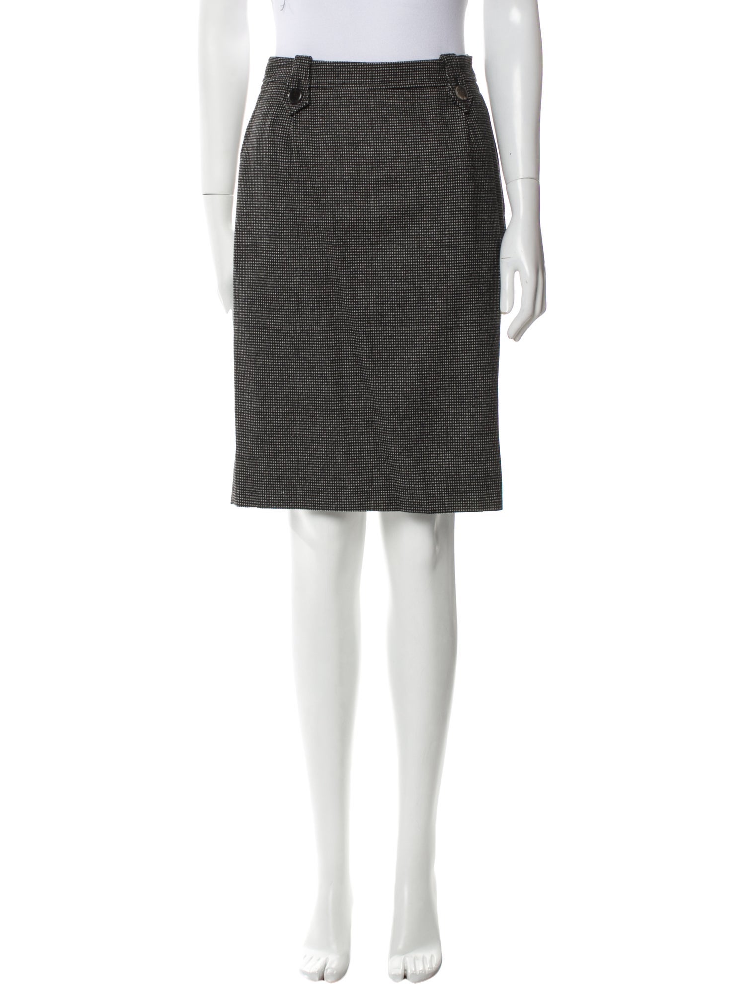 Yves Saint Laurent Wool Knee-Length Skirt