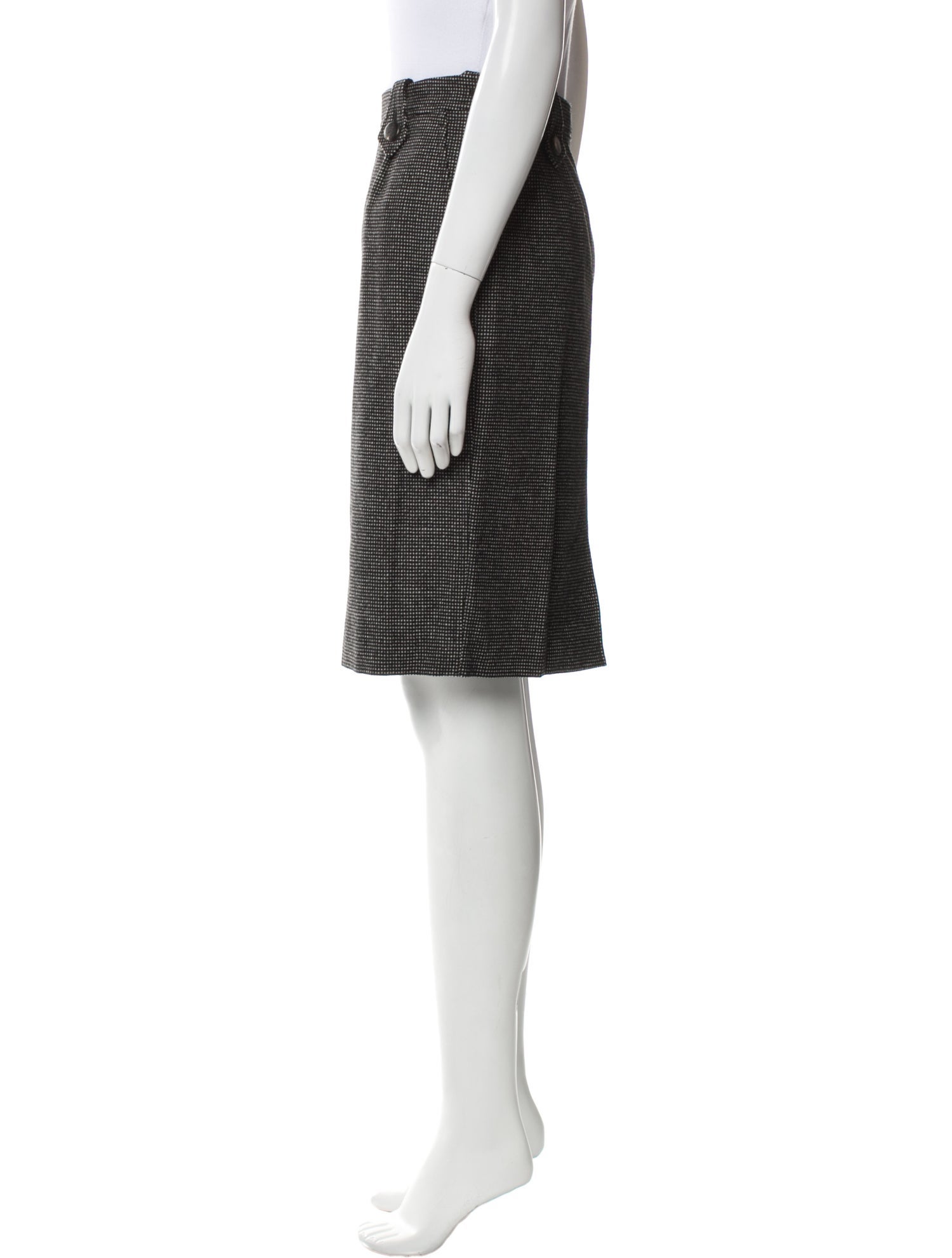 Yves Saint Laurent Wool Knee-Length Skirt