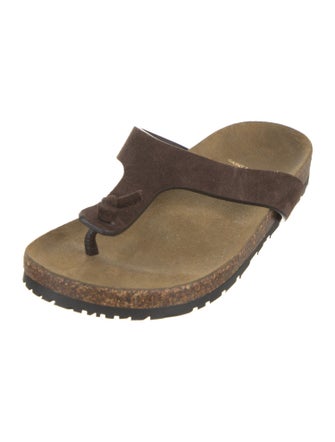 Saint Laurent Suede Slides