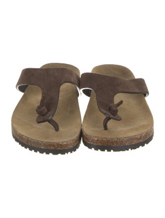 Saint Laurent Suede Slides