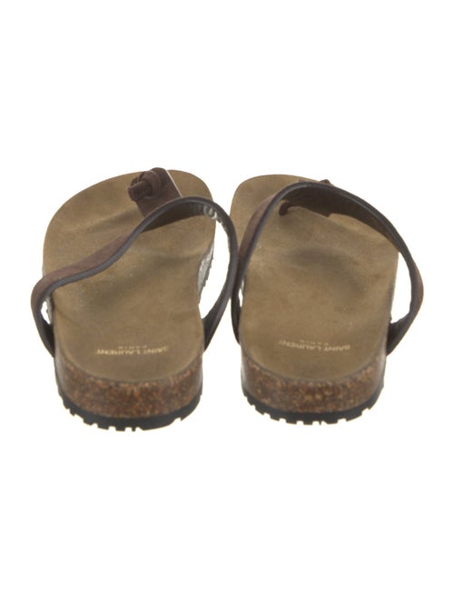 Saint Laurent Suede Slides