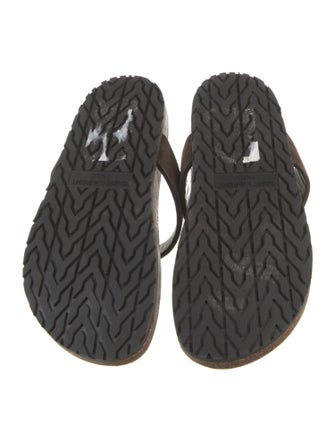 Saint Laurent Suede Slides