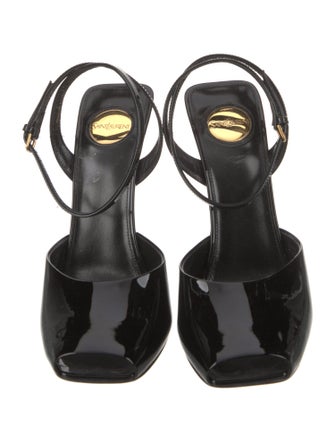 Saint Laurent Patent Leather Sandals