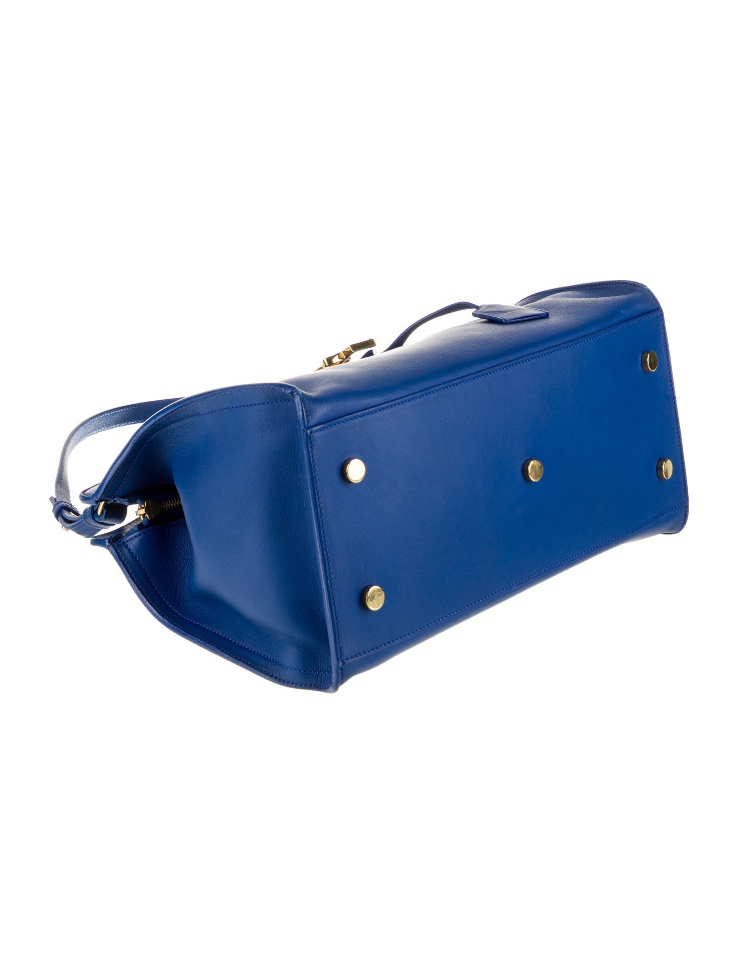 Saint Laurent Leather Top Handle Bag Small