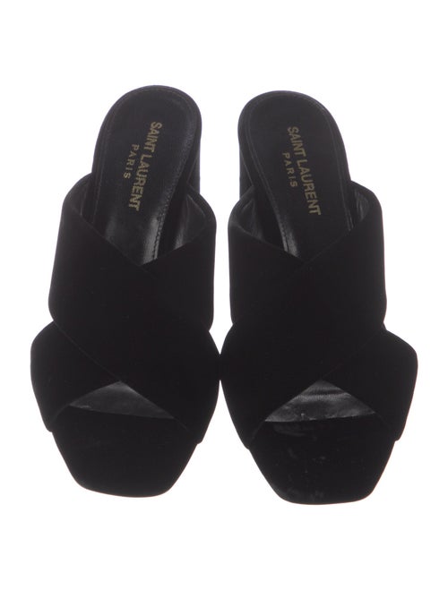 Saint Laurent Suede Slides