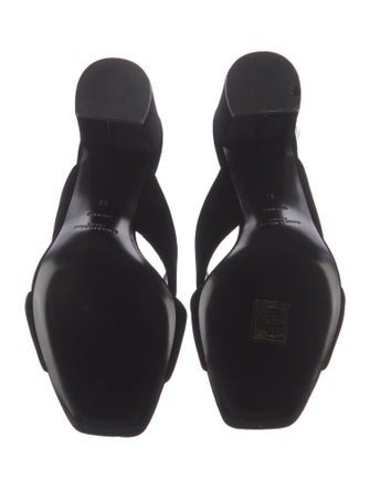 Saint Laurent Suede Slides