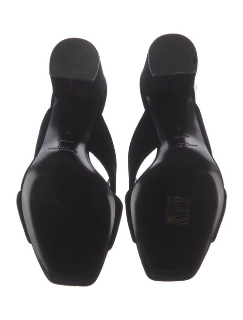 Saint Laurent Suede Slides
