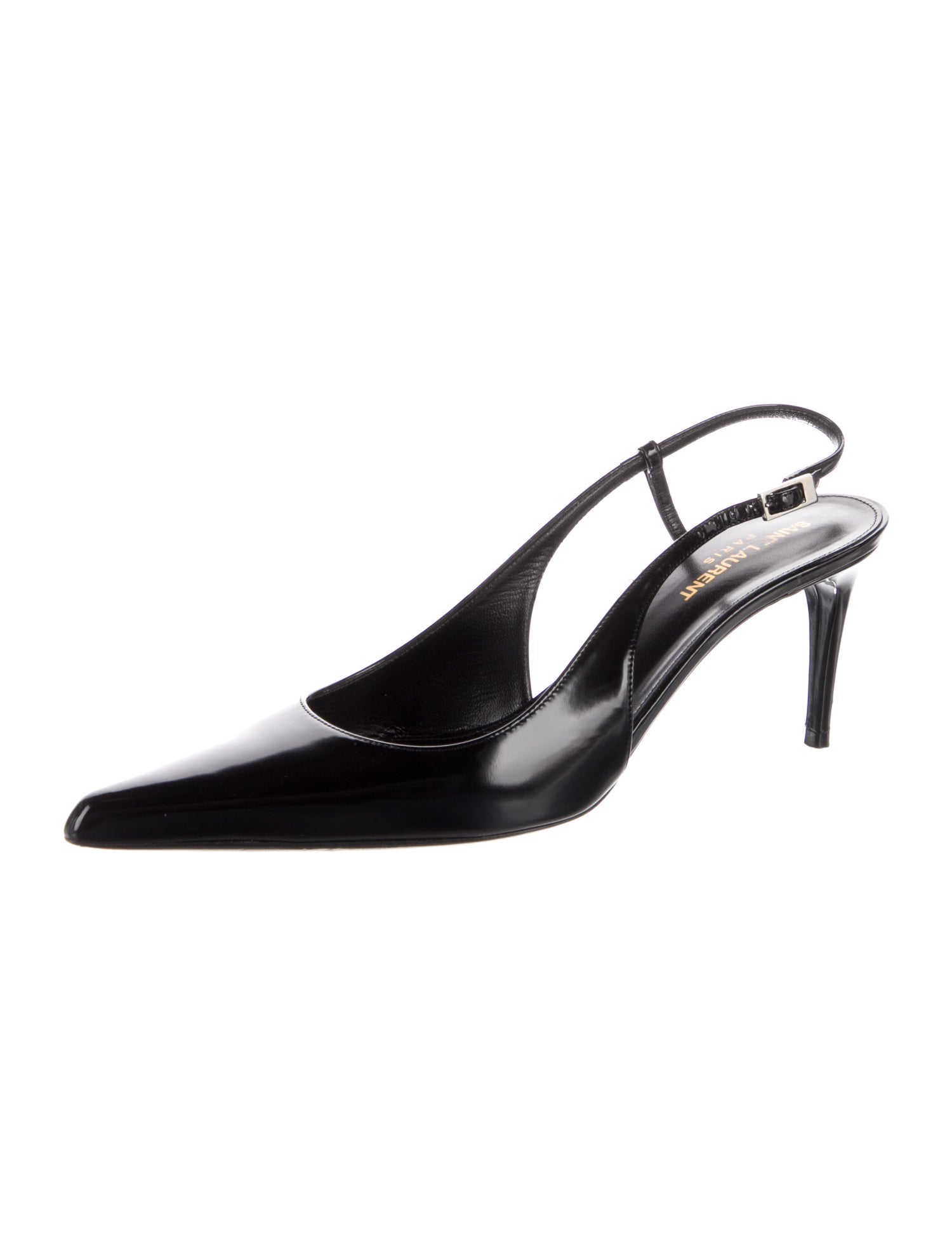 Saint Laurent Leather Slingback Pumps