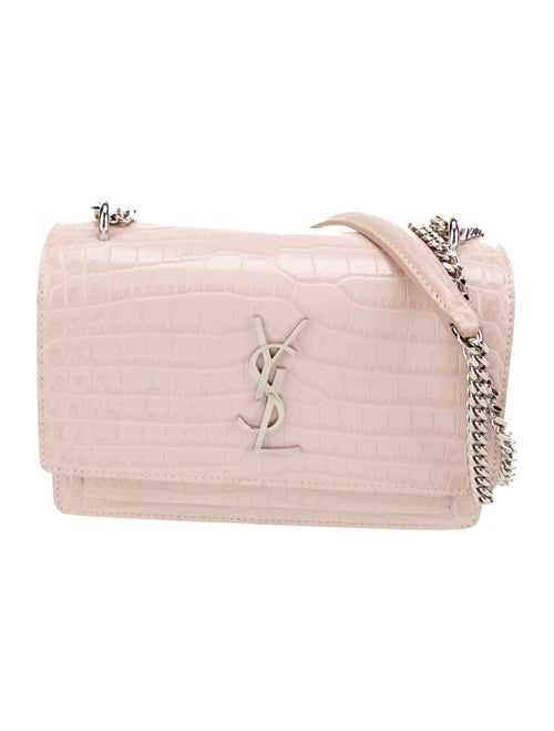 Saint Laurent Embossed Leather Evening Bag