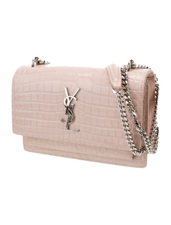 Saint Laurent Embossed Leather Evening Bag