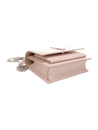 Saint Laurent Embossed Leather Evening Bag