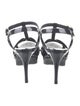 Saint Laurent Patent Leather T-Strap Sandals