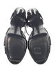 Saint Laurent Patent Leather T-Strap Sandals