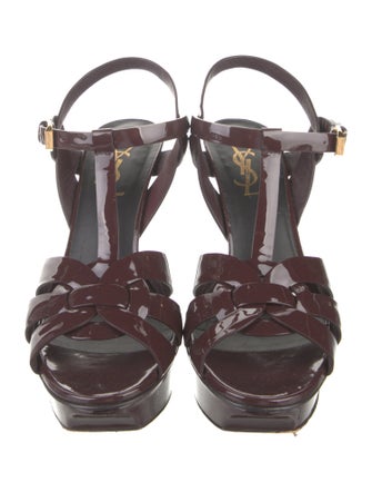 Saint Laurent Patent Leather Sandals