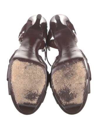 Saint Laurent Patent Leather Sandals