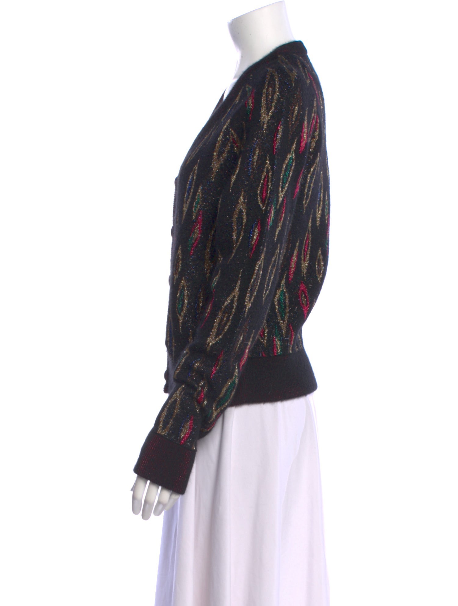 Saint Laurent Mohair Printed Sweater