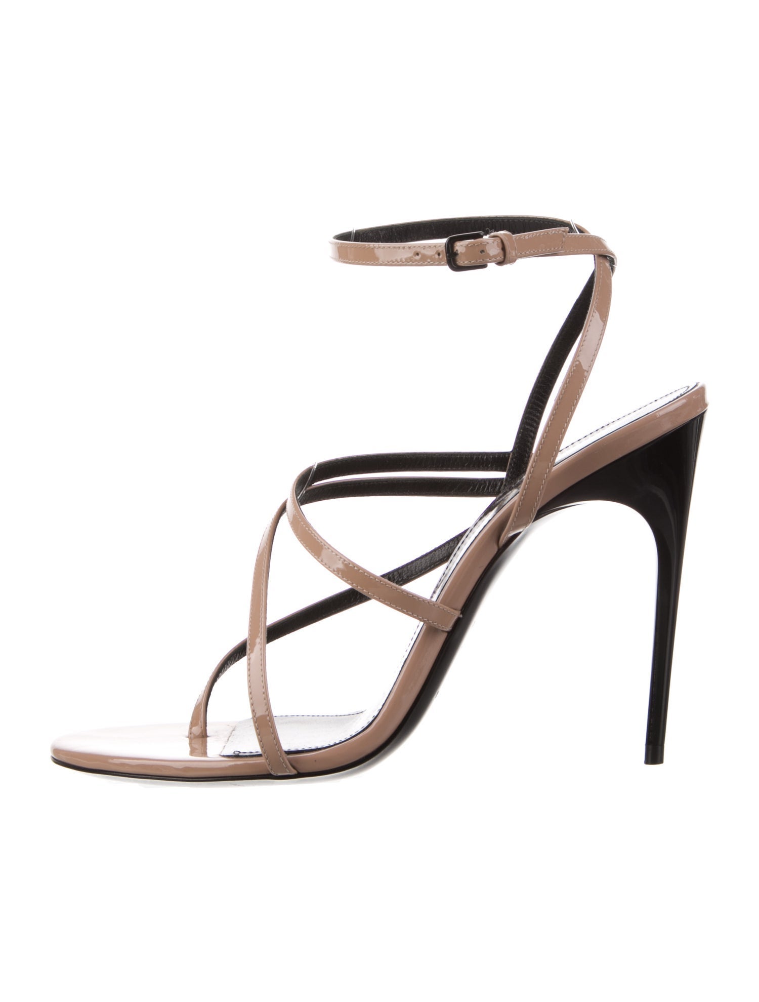 Saint Laurent Patent Leather Sandals