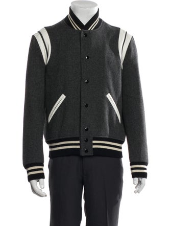 Saint Laurent 2017 Virgin Wool Varsity Jacket
