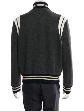 Saint Laurent 2017 Virgin Wool Varsity Jacket
