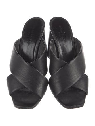 Saint Laurent Leather Slides