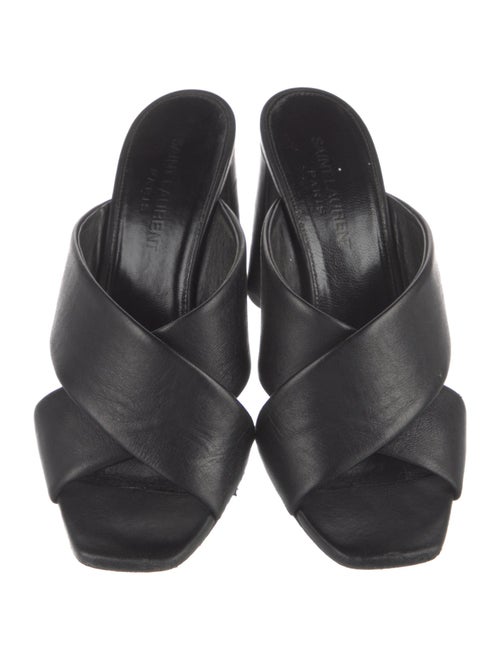 Saint Laurent Leather Slides