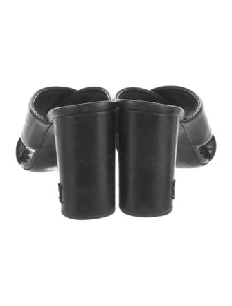 Saint Laurent Leather Slides