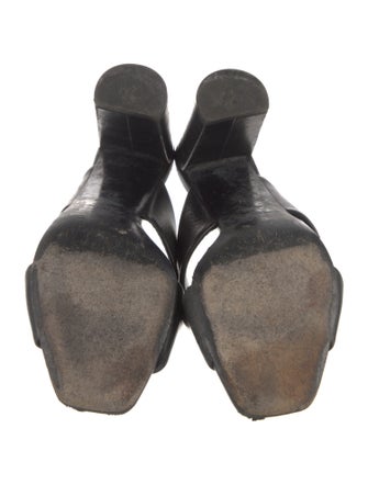 Saint Laurent Leather Slides