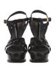 Saint Laurent Patent Leather T-Strap Sandals