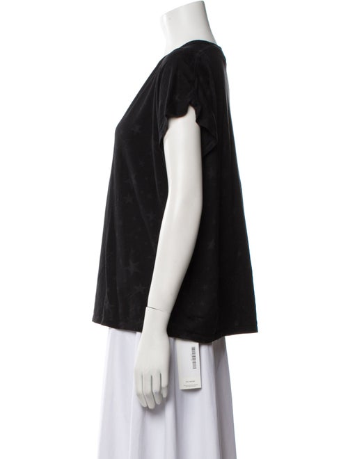 Saint Laurent Scoop Neck Short Sleeve T-Shirt