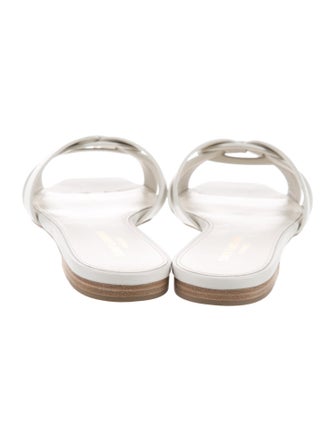 Saint Laurent Leather Slides
