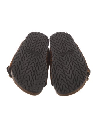 Saint Laurent Ponyhair Animal Print Slides