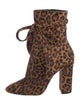 Saint Laurent Ponyhair Animal Print Boots